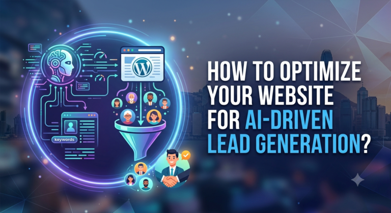 How to optimize the website for AI driven lead generation | Red Digitals